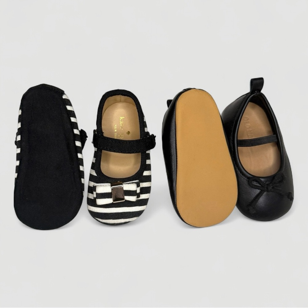 Kate Spade & Old Navy Baby Shoe Bundle – Size 3–6M & 6–12M - Picture 2 of 2